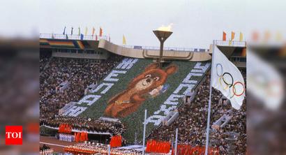 Cold War rivalries split the Olympics in Moscow in 1980