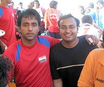 Sayak with Gagan Ajit at the World Cup