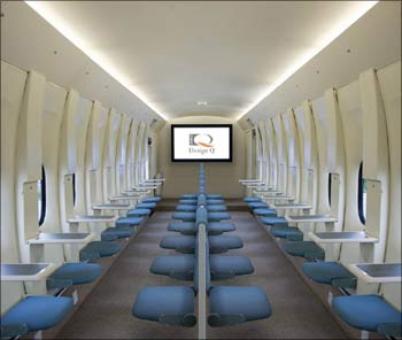 Passengers sit face-to-face in new airline design!