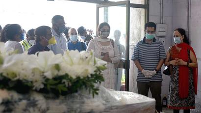Mortal remains of Air India Express pilot Captain Deepak Sathe reach Mumbai...