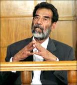Saddam appears in court