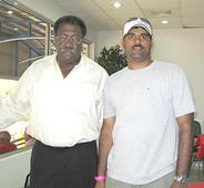 Naren spotted Clive Lloyd in Port of Spain