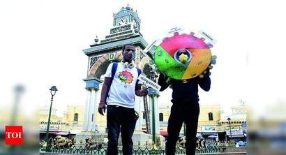 Mysuru artists put up unique installations about social distancing