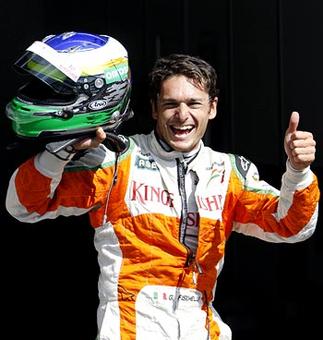 Fisichella gives Force India first pole