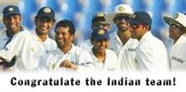 Congratulate the Indian team!