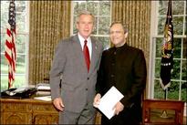 Ronen Sen calls on Bush